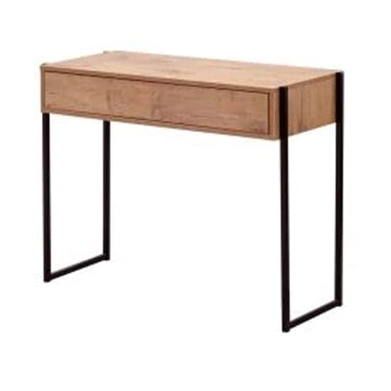 Logan Wooden Dressing Table With 1 Drawer In Lancelot Oak_1