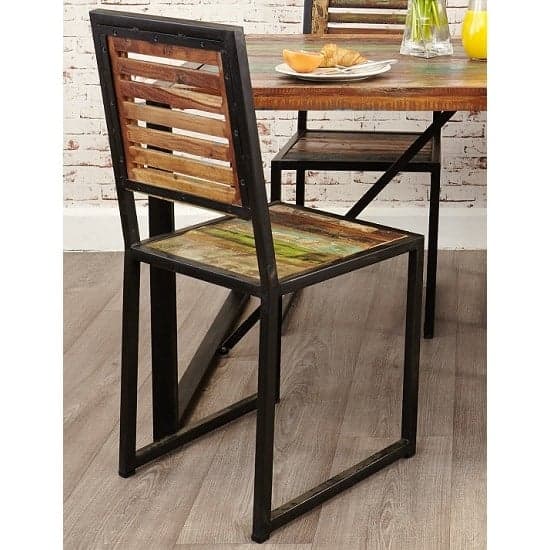 London Urban Chic Wooden Dining Chair In A Pair_2