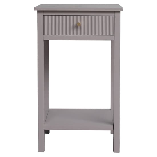 Lorain Pine Wood End Table With 1 Drawer In Summer Grey_2