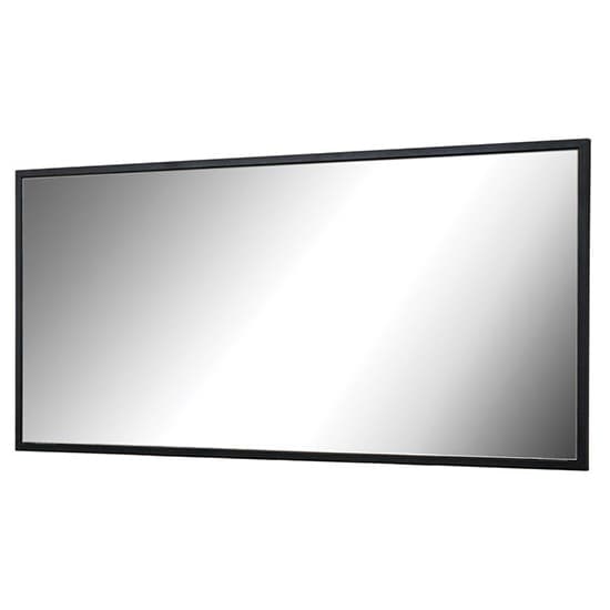 Lorain Wall Mirror Large With Black Wooden Frame_1