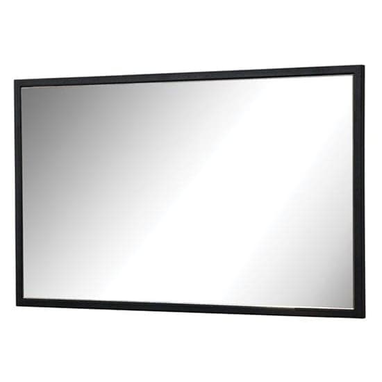 Lorain Wall Mirror Small With Black Wooden Frame_1