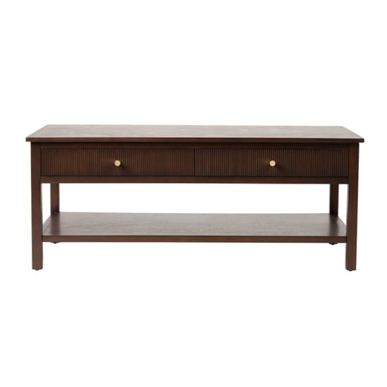 Lorain Wooden Coffee With 2 Drawers In Walnut Brown_2