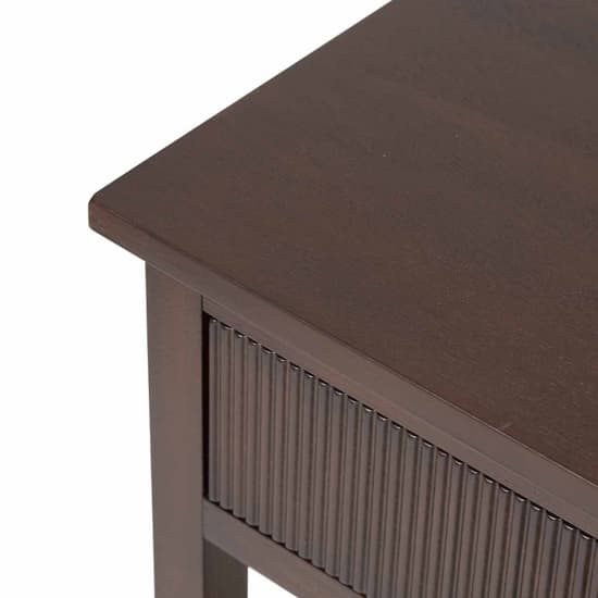 Lorain Wooden Console Table With 2 Drawers In Walnut Brown_5