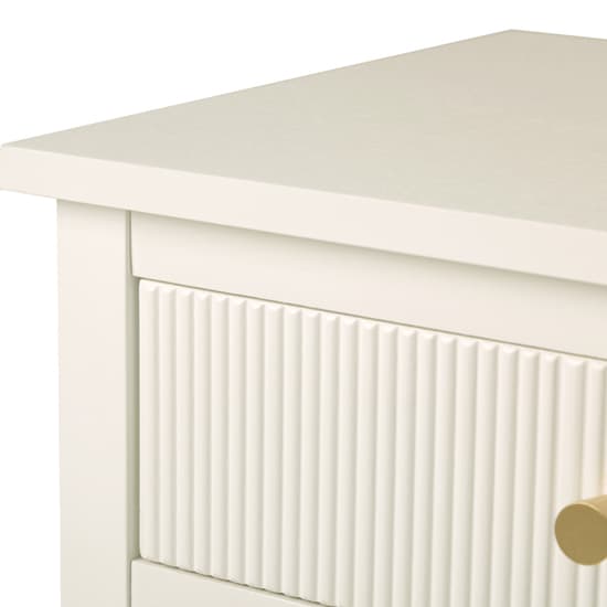 Lorain Wooden End Table With 1 Drawer In Frosty White_2