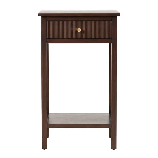 Lorain Wooden End Table With 1 Drawer In Walnut Brown_2