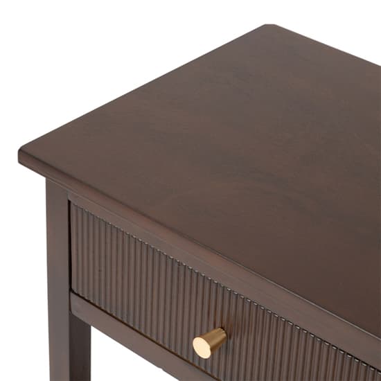 Lorain Wooden End Table With 1 Drawer In Walnut Brown_3