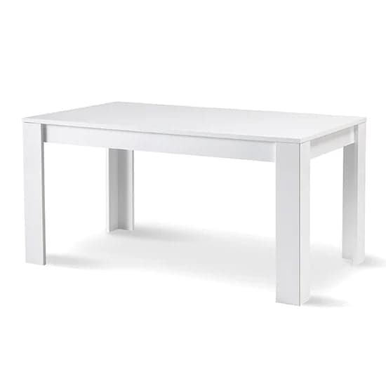 Lorenz Large Wooden Dining Table In White High Gloss_2