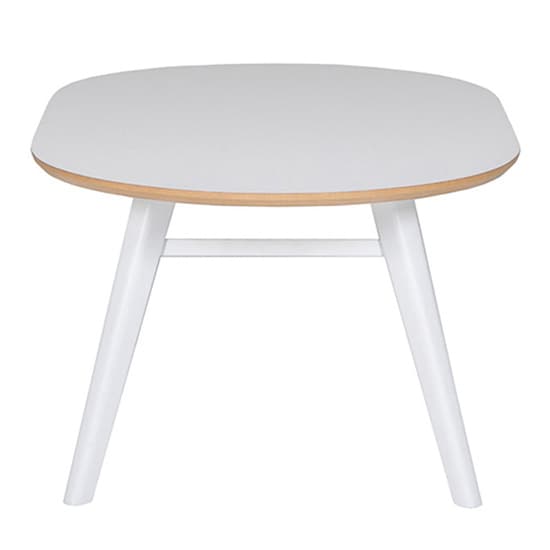 Lottie Oval Wooden Coffee Table In White_3
