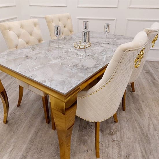 Laval Large Sintered Stone Top Dining Table In Ash Grey_7