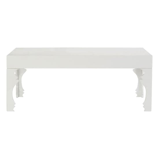 Louis Rectangular High Gloss Coffee Table In White_2