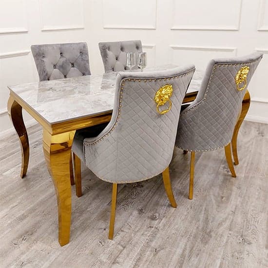 Laval Small Sintered Stone Top Dining Table In Ash Grey_5