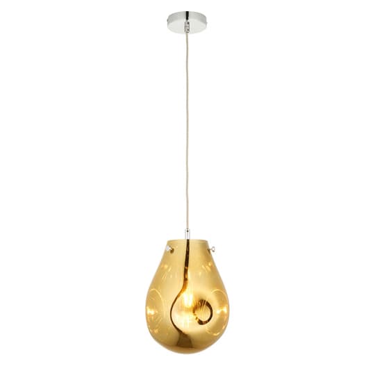 Lowell Blown Glass Ceiling Pendant Light In Metallic Gold_7