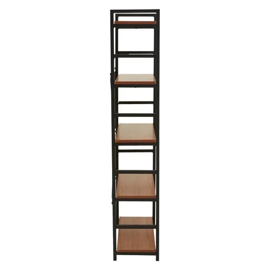 Loxton Wooden 5 Tier Shelving Unit In Red Pomelo_3