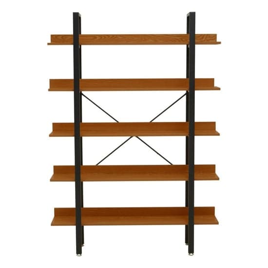 Loxton Wooden 5 Tiered Shelving Unit In Red Pomelo_2