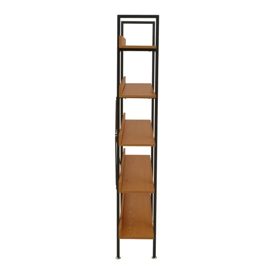 Loxton Wooden 5 Tiered Shelving Unit In Red Pomelo_3