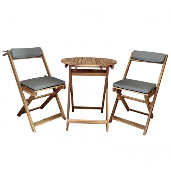 Lucas Acacia Wood Folding Bistro Set With 2 Chairs_1
