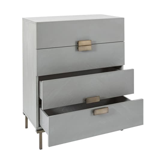 Lucy Wooden Chest Of 4 Drawers In Grey Oak_4