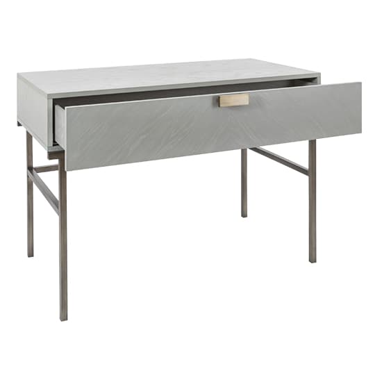 Lucy Wooden Dressing Table With 1 Drawer In Grey Oak_3