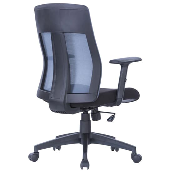 Lugano Mesh Fabric Home And Office Chair In Grey And Black_4