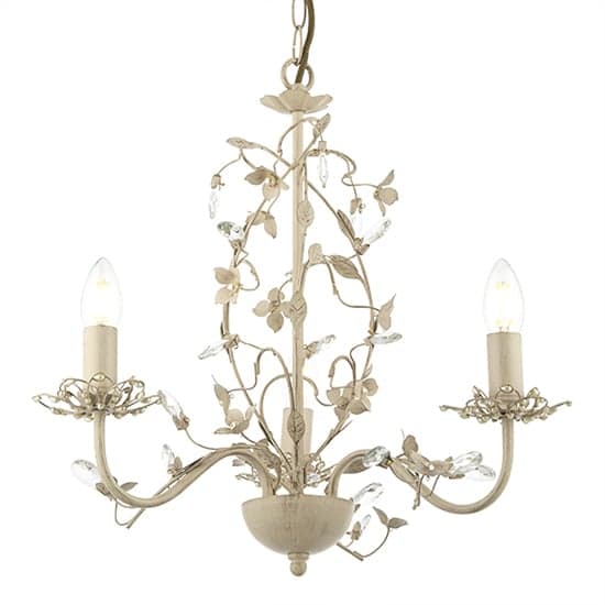 Lullaby 3 Lights Clear And Pearl Acrylic Pendant Light In Cream_2