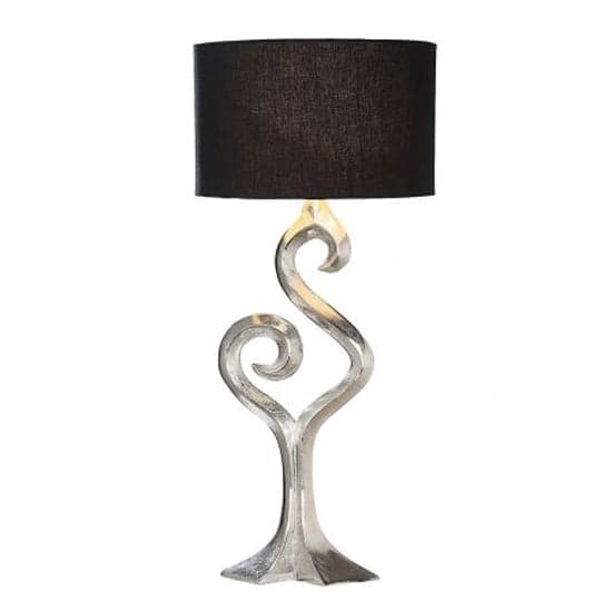 Luma Small Table Lamp In Silver And Brown_2