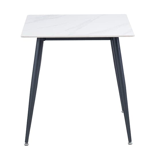 Luna Sintered Stone Dining Table Square In White Snow_1