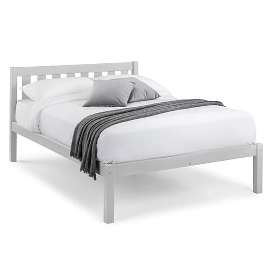Lajita Wooden Double Bed In Dove Grey_1