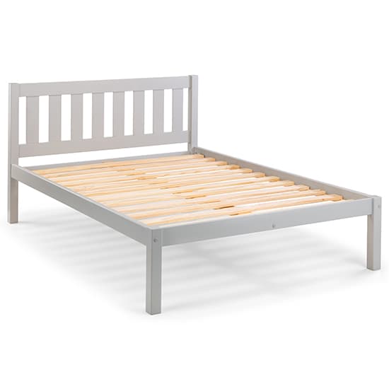 Lajita Wooden Double Bed In Dove Grey_2
