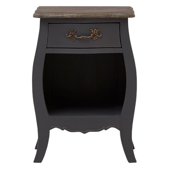 Luria Wooden Bedside Cabinet With 1 Drawer In Dark Grey_3