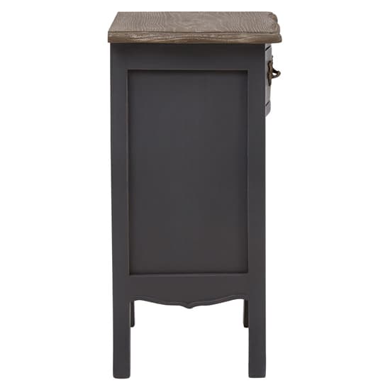 Luria Wooden Bedside Cabinet With 1 Drawer In Dark Grey_4
