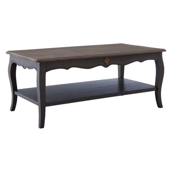 Luria Wooden Coffee Table With Undershelf In Dark Grey_1