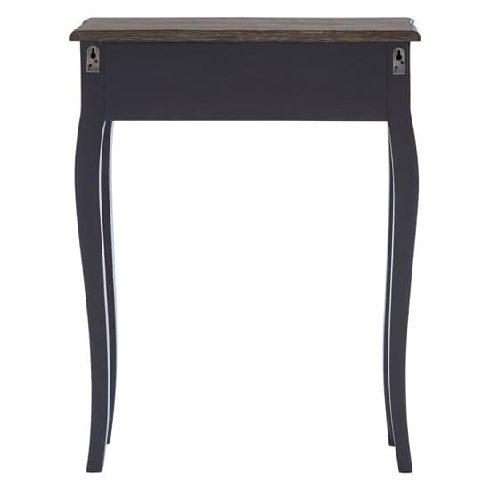 Luria Wooden Console Table With 1 Drawer In Dark Grey_5
