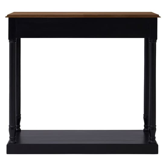 Luria Wooden Console Table With 1 Drawer In Natural And Black_5