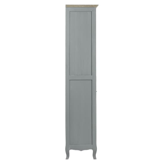 Luria Wooden Display Cabinet With 4 Doors And 2 Drawers In Grey_5