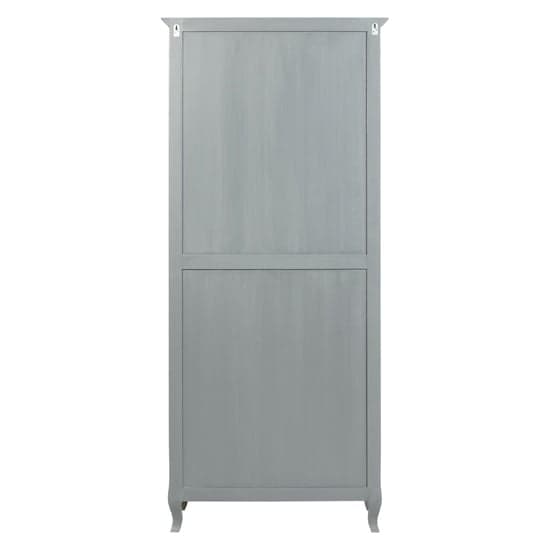Luria Wooden Display Cabinet With 4 Doors And 2 Drawers In Grey_6