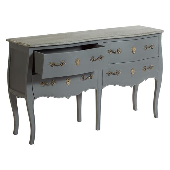 Luria Wooden Double Chest Of 4 Drawers In Grey_2