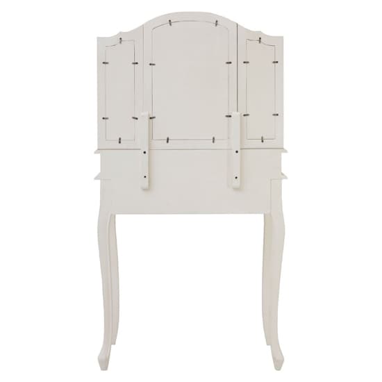 Luria Wooden Dressing Table With Mirror In White_5