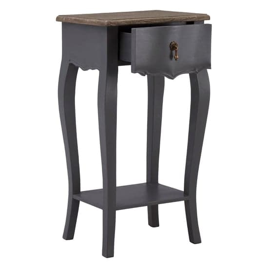 Luria Wooden Side Table In Dark Grey_2