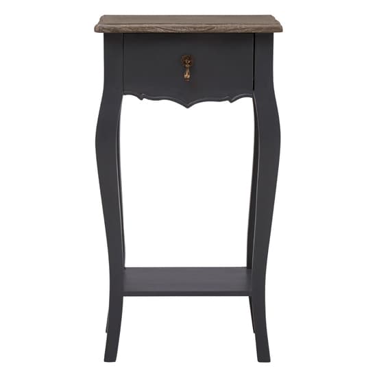 Luria Wooden Side Table In Dark Grey_3