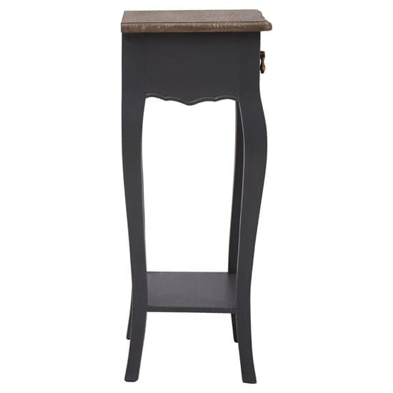 Luria Wooden Side Table In Dark Grey_4