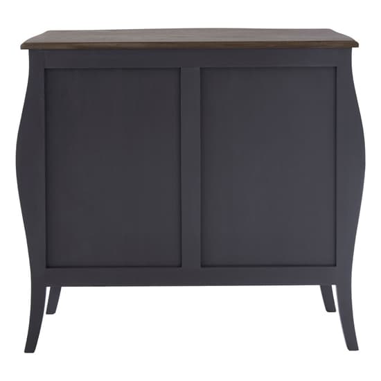 Luria Wooden Sideboard With 2 Drawers And 2 Doors In Dark Grey_6