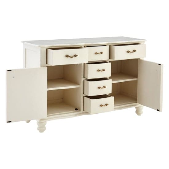 Luria Wooden Sideboard With 6 Drawers And 2 Doors In White_2