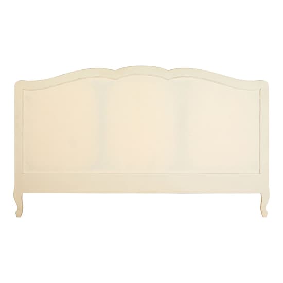 Luria Wooden Super King Size Bed In White_4