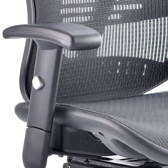 Lydock Mesh Executive Chair In Black With Headrest_6