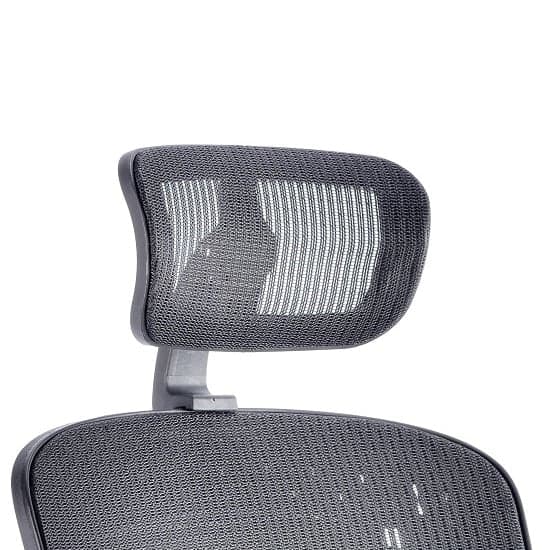 Lydock Mesh Executive Chair In Black With Headrest_3