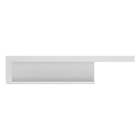 Lyco 130cm High Gloss Wall Shelf In White_2