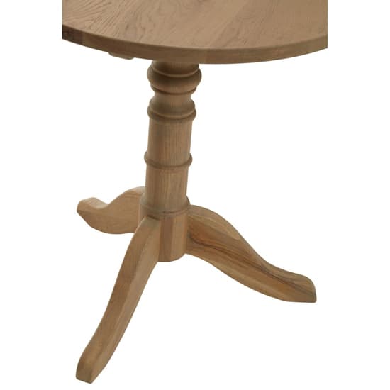 Lyox Round Wooden Side Table In Oak_3