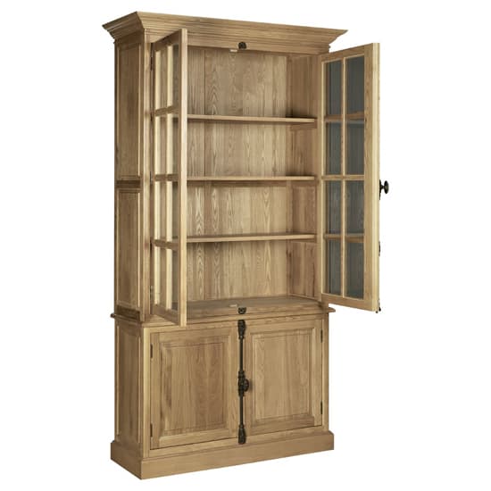 Lyox Wooden Display Cabinet In Oak With 4 Doors_3