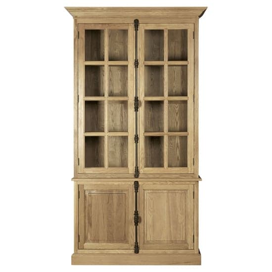 Lyox Wooden Display Cabinet In Oak With 4 Doors_1