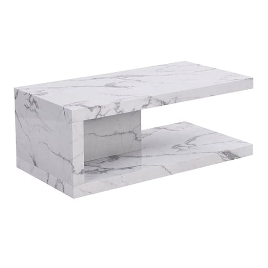 Lyra High Gloss Coffee Table In Diva Marble Effect_3